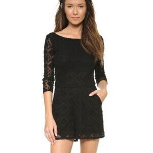 Three Dots Lace Romper